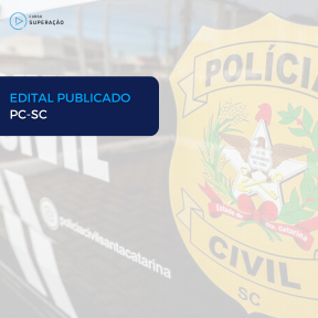 Imagem Card Concurso PC SC 2025: Edital Publicado
