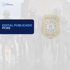 Imagem Card Edital PC RS publicado