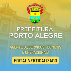 Logo Edital Verticalizado Agente de Serviços Téc e Ope - Porto Alegre RS