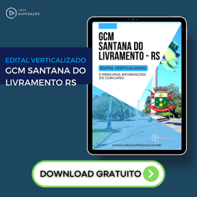 Logo Edital Verticalizado GCM Santana Do Livramento RS 2025