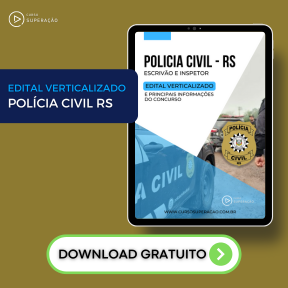 Logo Edital Verticalizado Polícia Civil RS