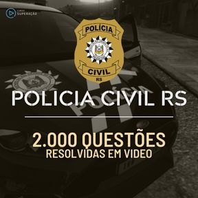 Logo Polícia Civil RS - Escrivão / Inspetor - 2.000 Questões 