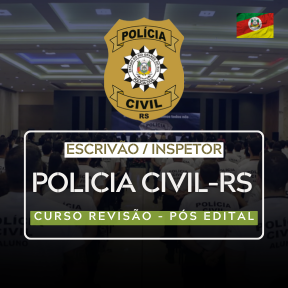 Logo Polícia Civil RS - Escrivão / Inspetor - Revisão (PÓS-EDITAL)