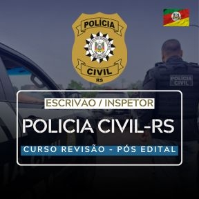 Logo Polícia Civil RS - Escrivão / Inspetor - Revisão (PÓS-EDITAL)